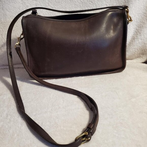 Coach, Vintage Brown Leather Bag - Picture 1 of 5